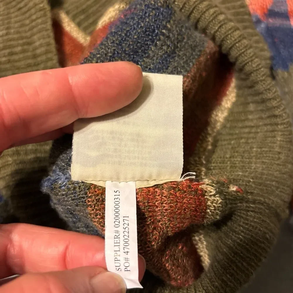 Ralph Lauren vintage Denim and Supply Aztec pattern Knit Sweater small - Picture 5 of 8